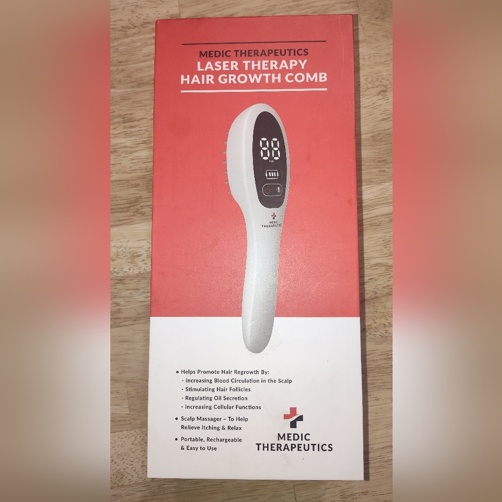 White Laser Hair Growth Comb